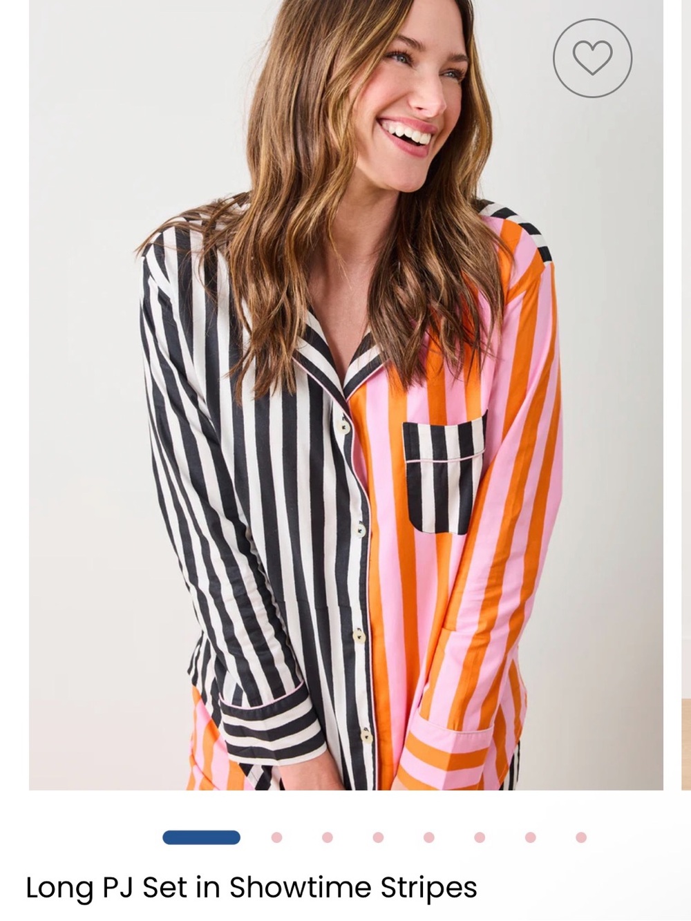 Printfresh Long PJ Set in Showtime Stripes